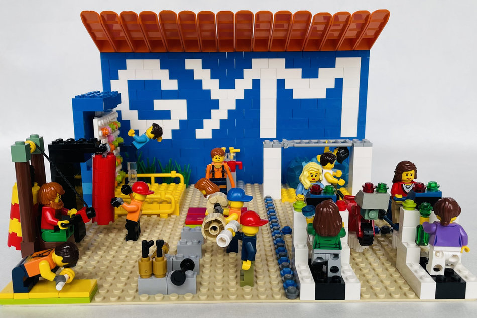 Lego sales gym set