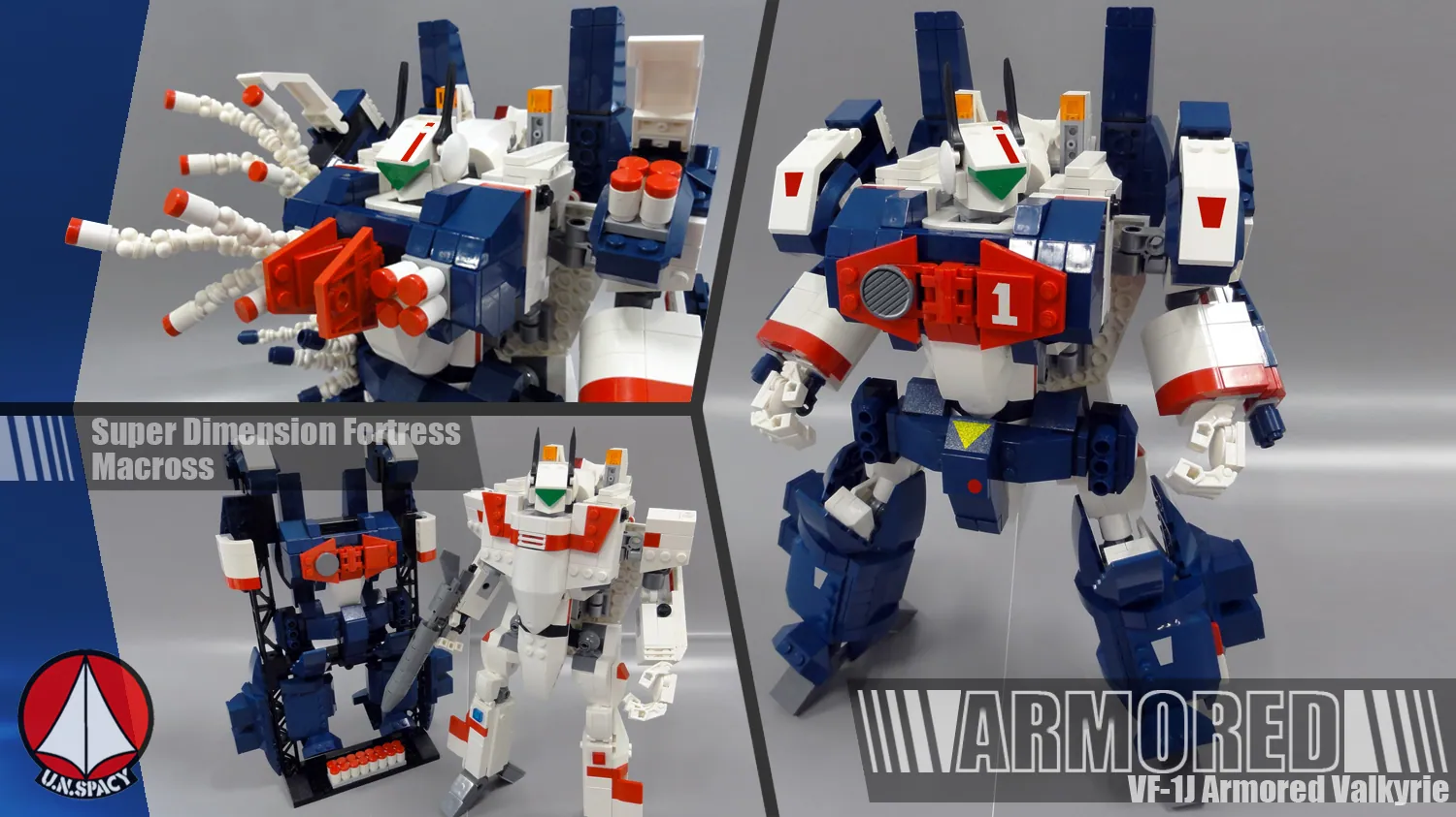 Macross VF-1 Valkyrie +Fast pack / Armored parts | LEGO® Ideas