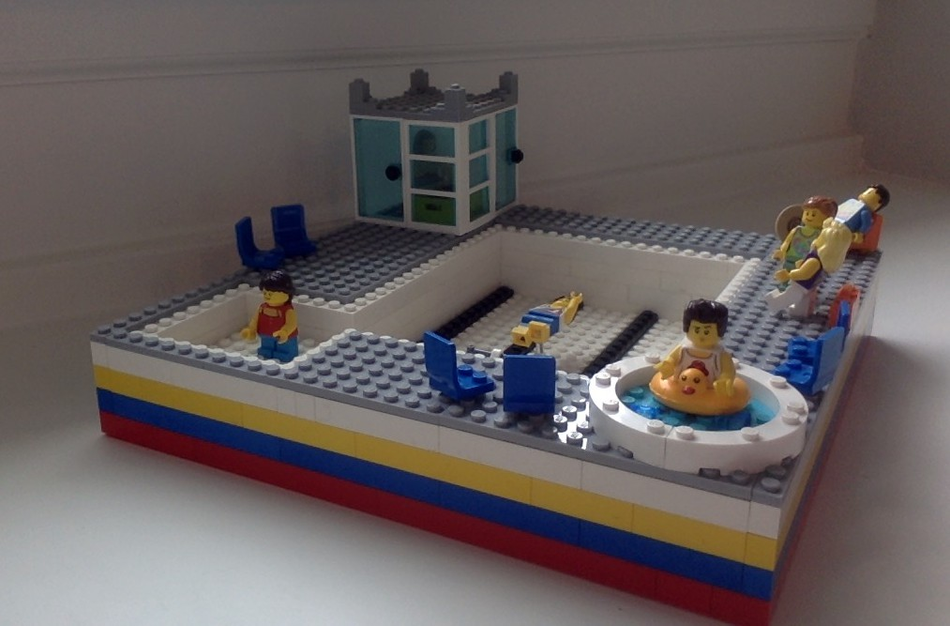 Pool lego hot sale