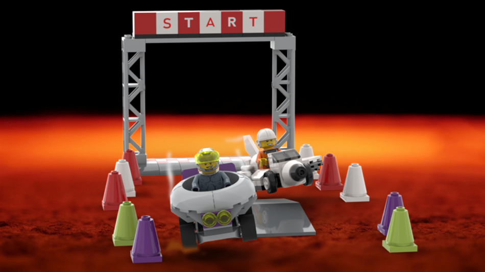 Lego hot sale space race