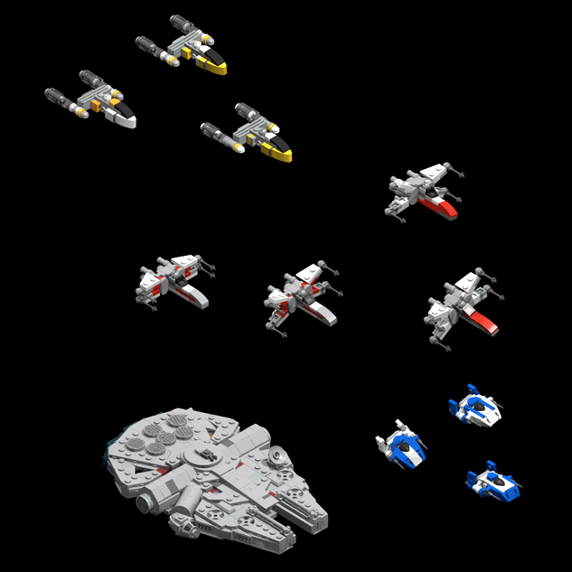 LEGO IDEAS Mini Scale Star Wars Fleet Mini scale Rebel Fleet