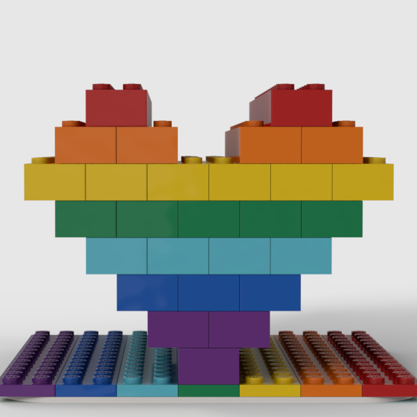 LEGO IDEAS - We all love LEGO Bricks - Rainbow Heart