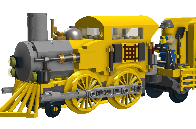 Yellow 2024 train lego