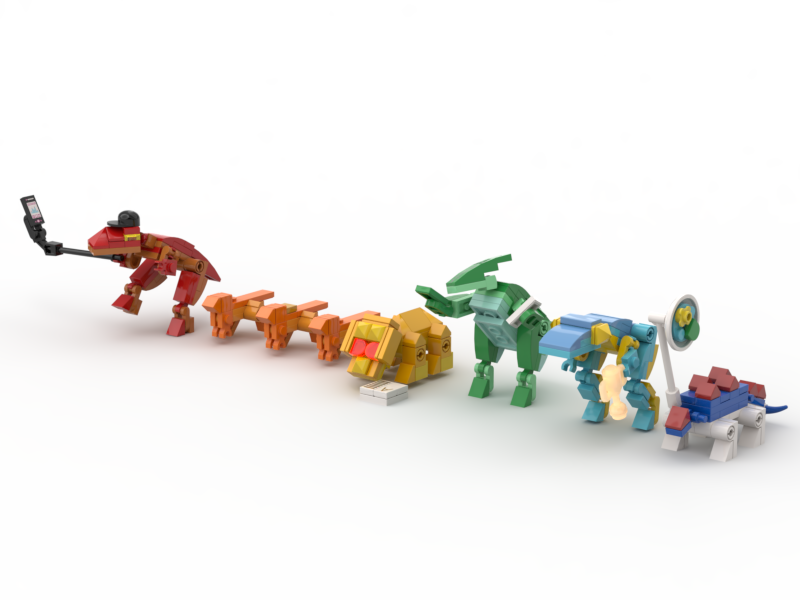 Lego best sale mini dinosaurs