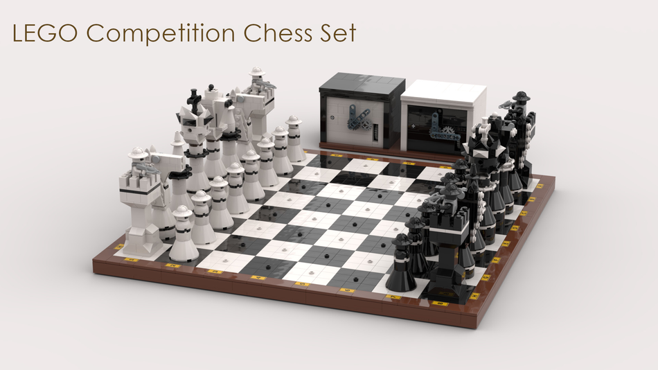 Lego giant best sale chess set