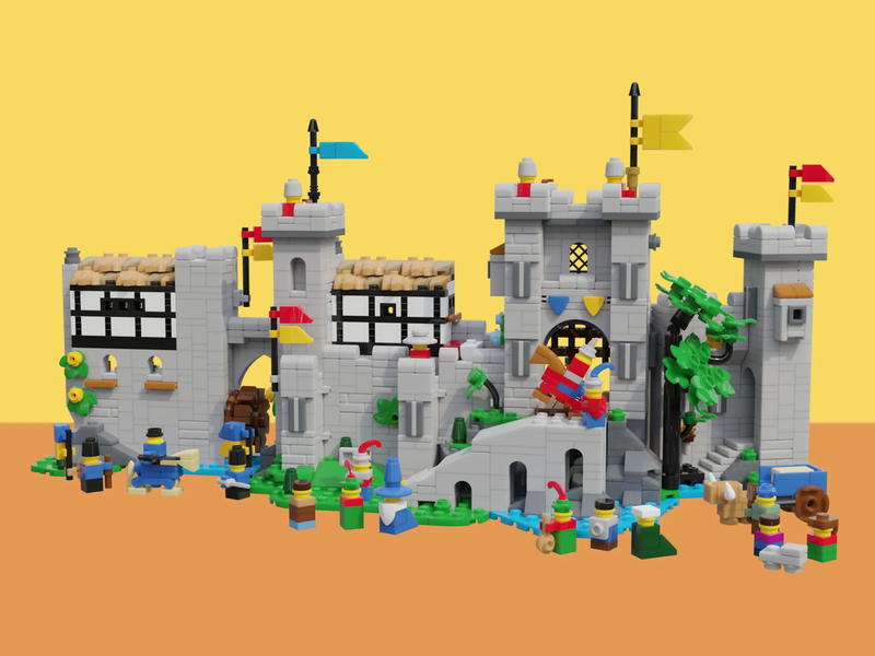 Easy lego castle online ideas