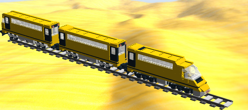 lego yellow train