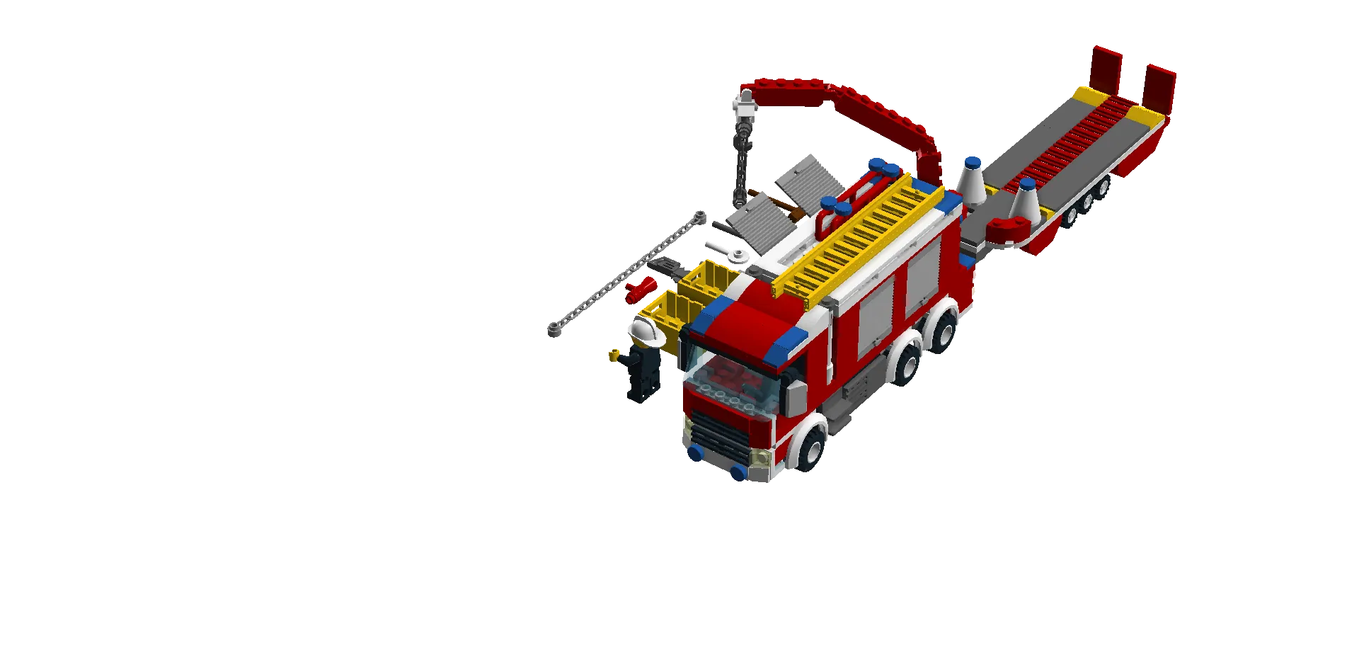 Rescue Fire Truck and Trailer | LEGO® Ideas