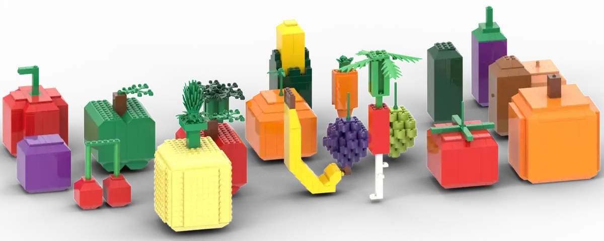 Lego vegetables online