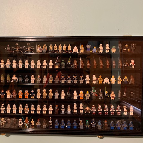 Lego star wars display hot sale case