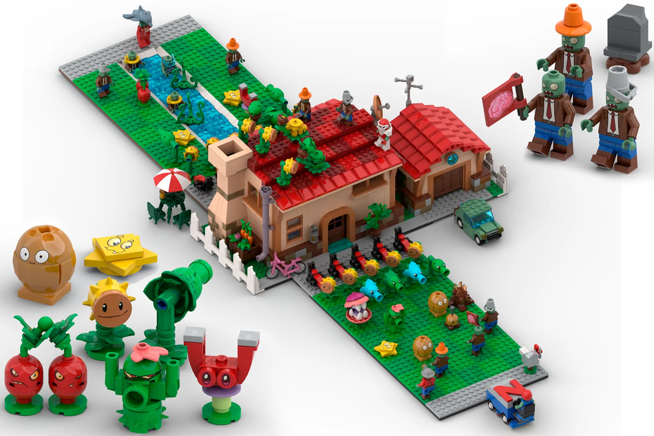 LEGO IDEAS - Plants vs. Zombies - Front Lawn