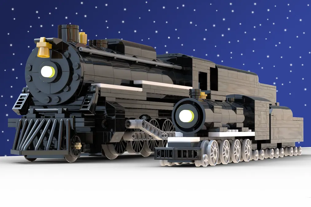 Santa's Polar Express Train. How to build LEGO 10696. DIY