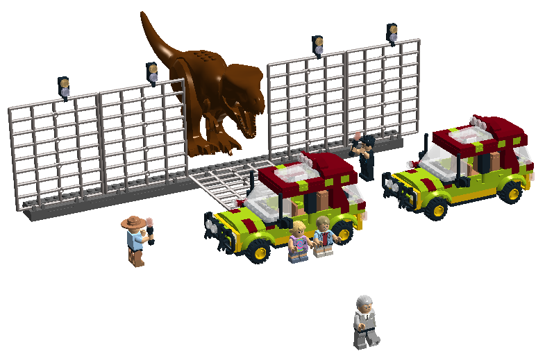 LEGO IDEAS Jurassic Park T Rex Paddock