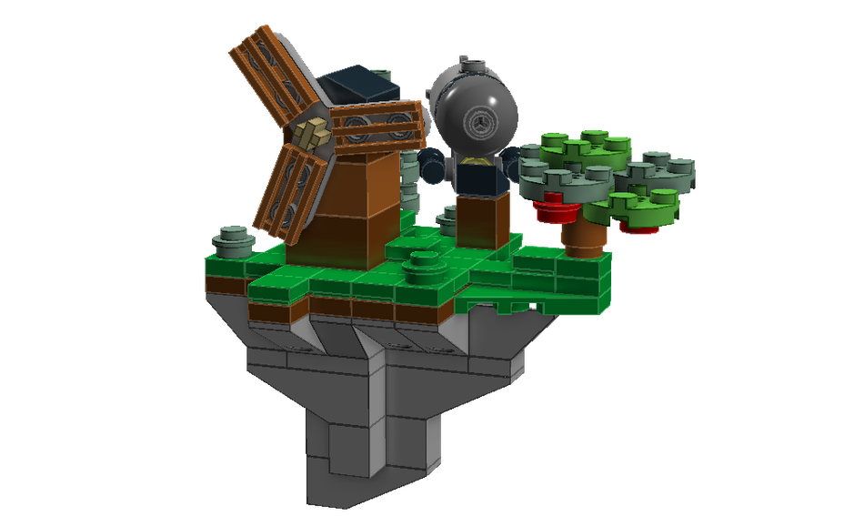 Lego 2024 floating island