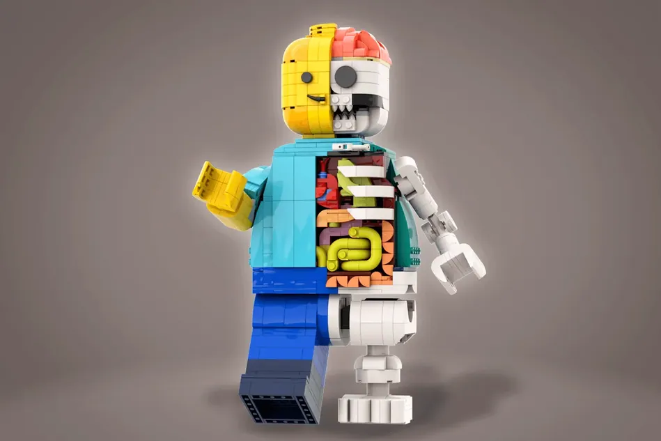 Lego discount brick man