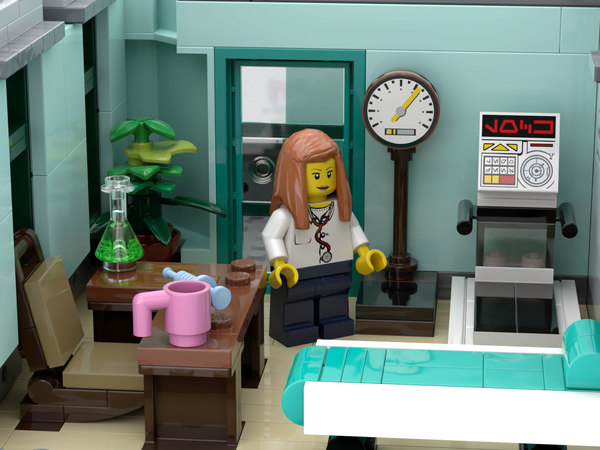 MOC Modular The Medical Office LEGO Town Eurobricks Forums