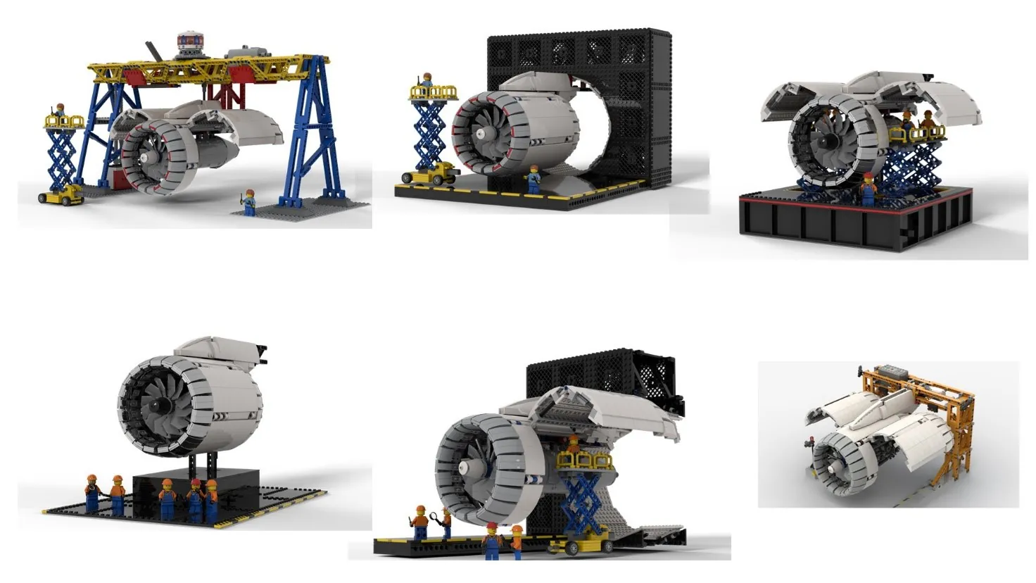 Lego cheap airplane engine