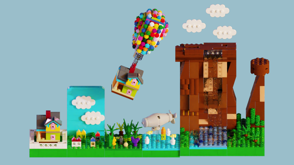 LEGO IDEAS - Pixar's Up House With Balloons