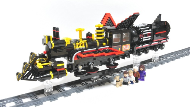 back to the future lego train