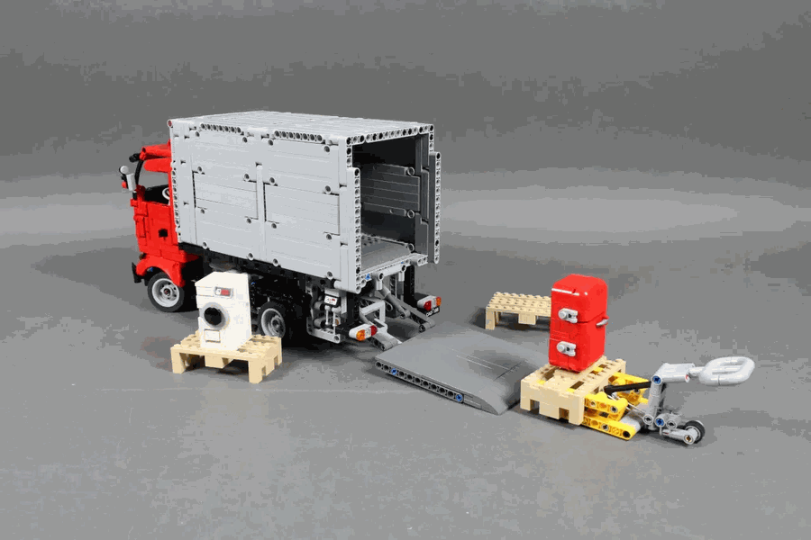 Lego garbage best sale truck moc