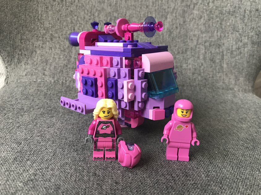 Pink and cheap purple legos