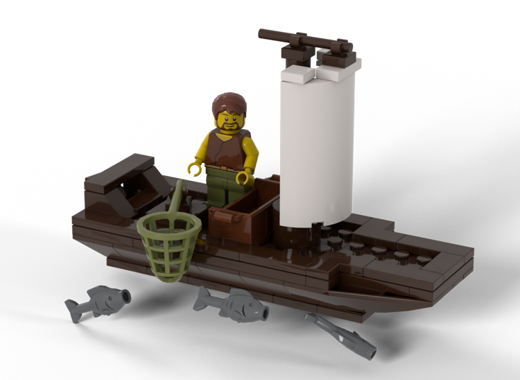 Lego sport fishing discount boat