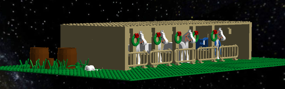 Lego cheap horse barn