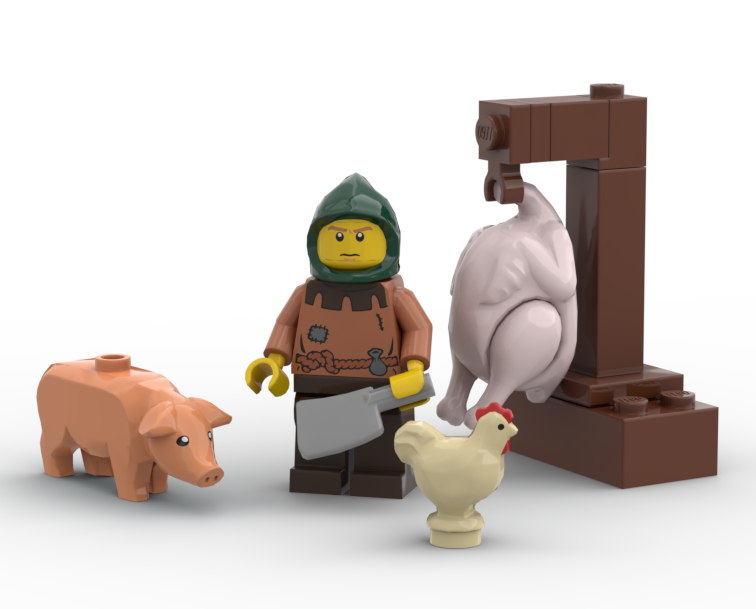 Lego butcher online minifigure