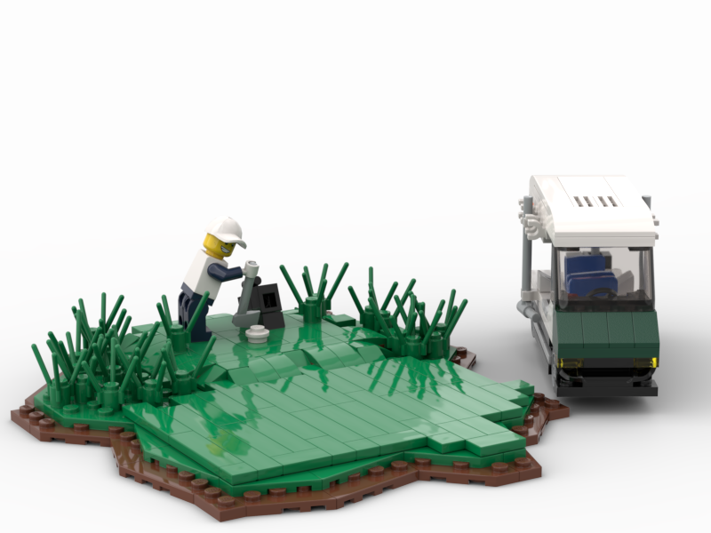 Lego hot sale golf set