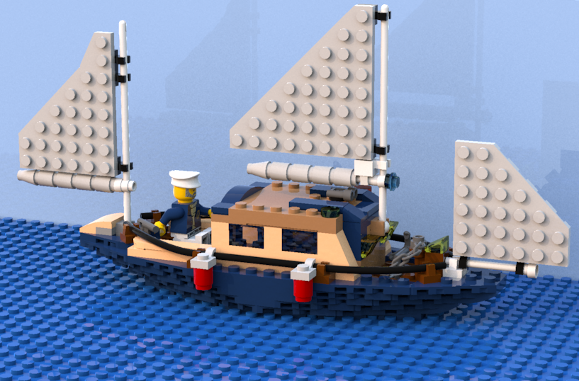 Lego mini online boat