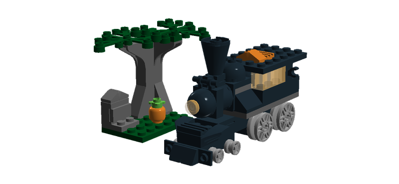 lego halloween train