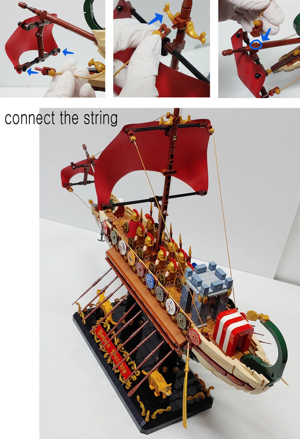 Lego roman warship sale