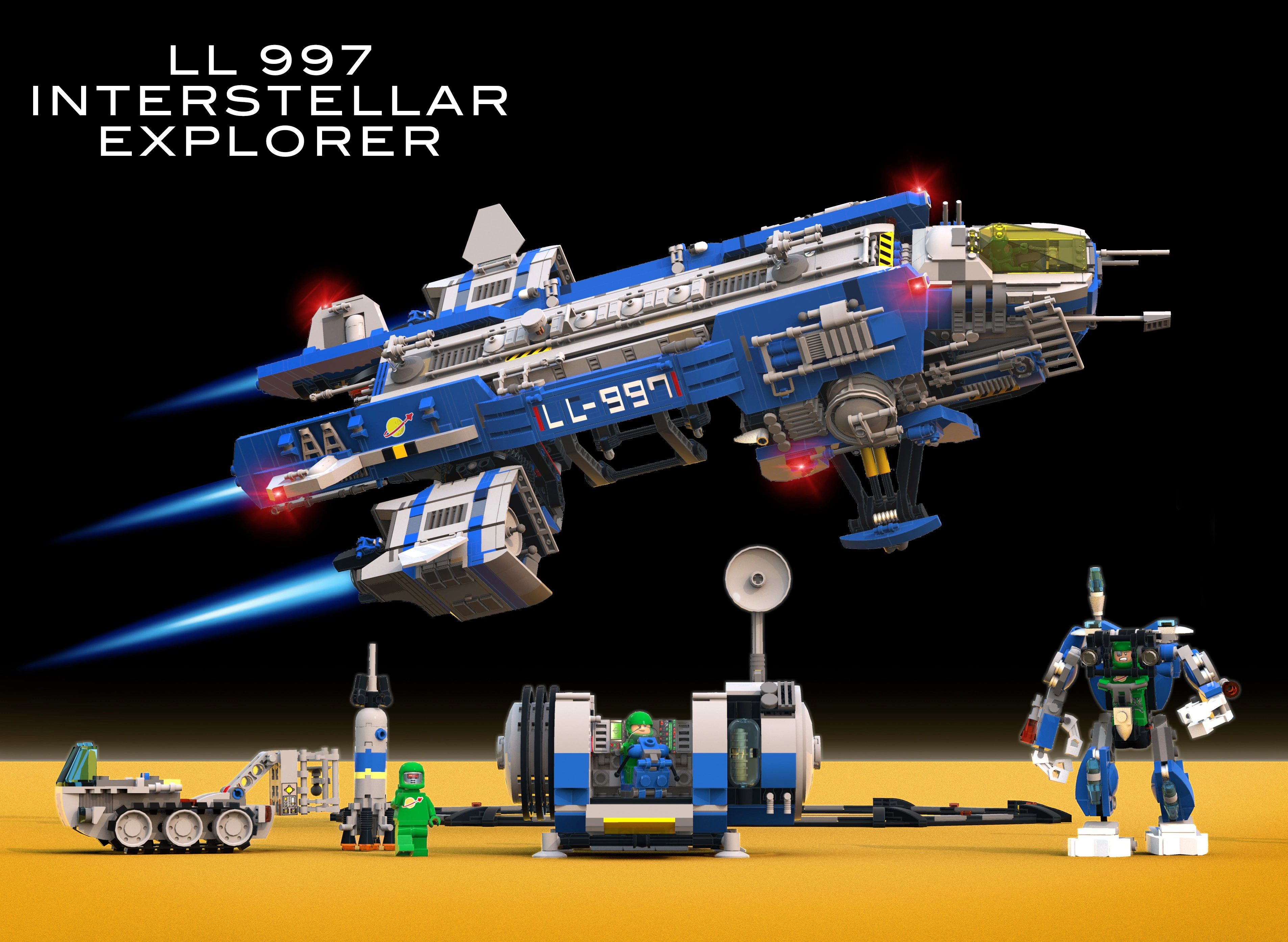 Interstellar Explorer LL 997 40th Anniversary Classic Space LEGO Ideas