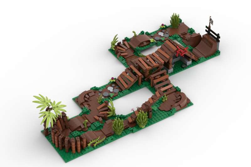 LEGO IDEAS - We love sports! - Modular Mountain Bike Track