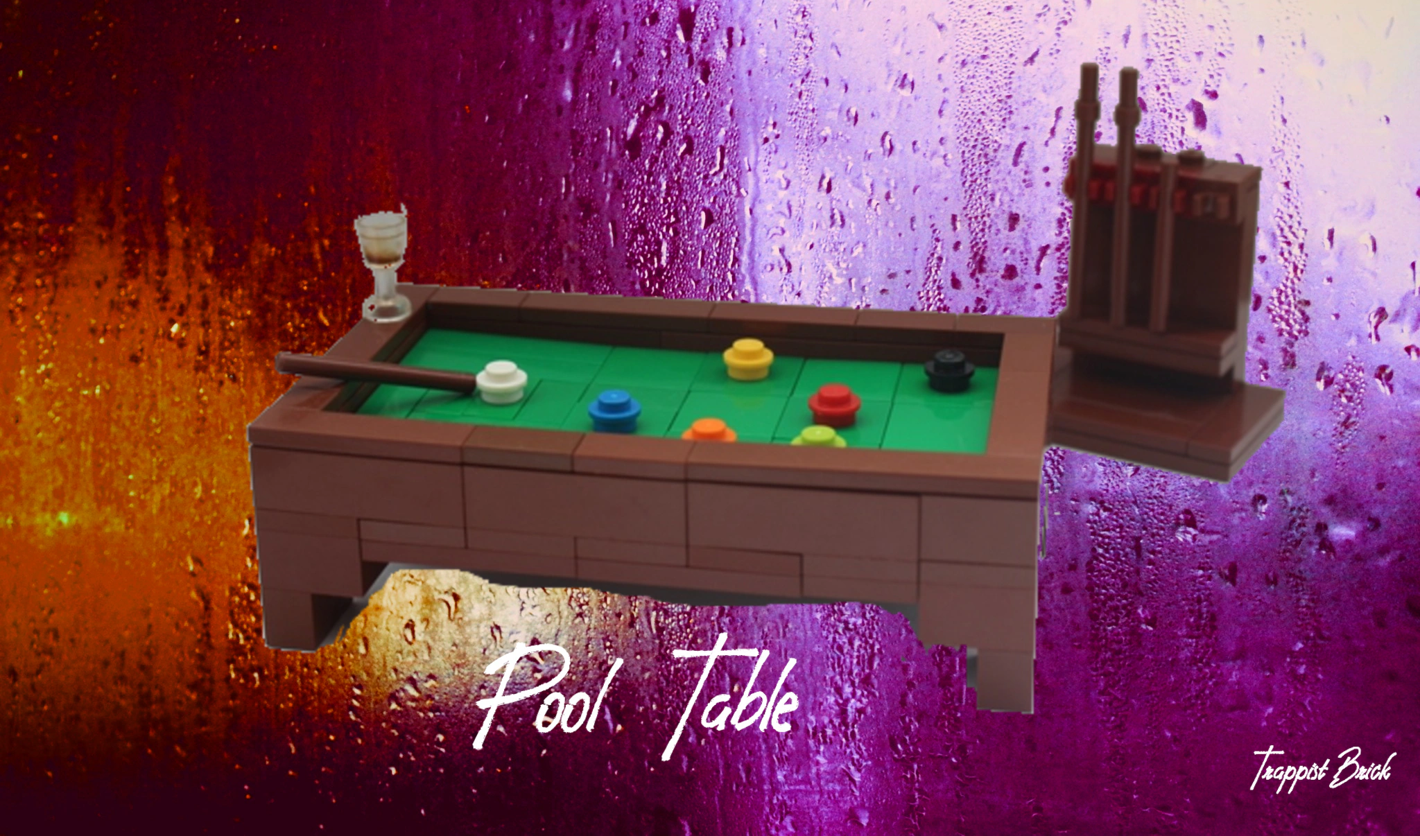 Mini Pool Table with Pool Cue Stand | LEGO® Ideas