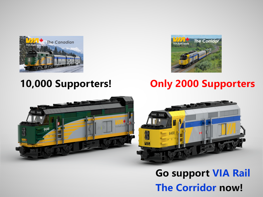 Lego via rail train new arrivals