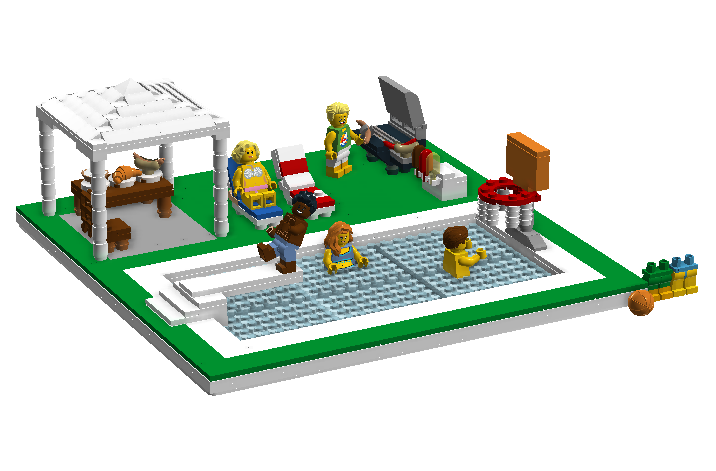 Lego store pool party