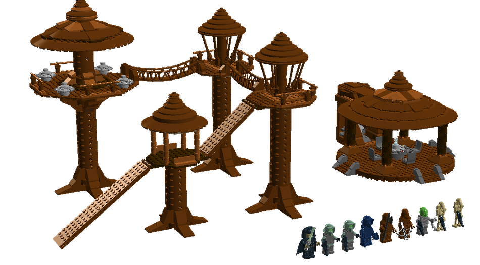 LEGO IDEAS The Battle of Kashyyyk Wookiee Tree Village