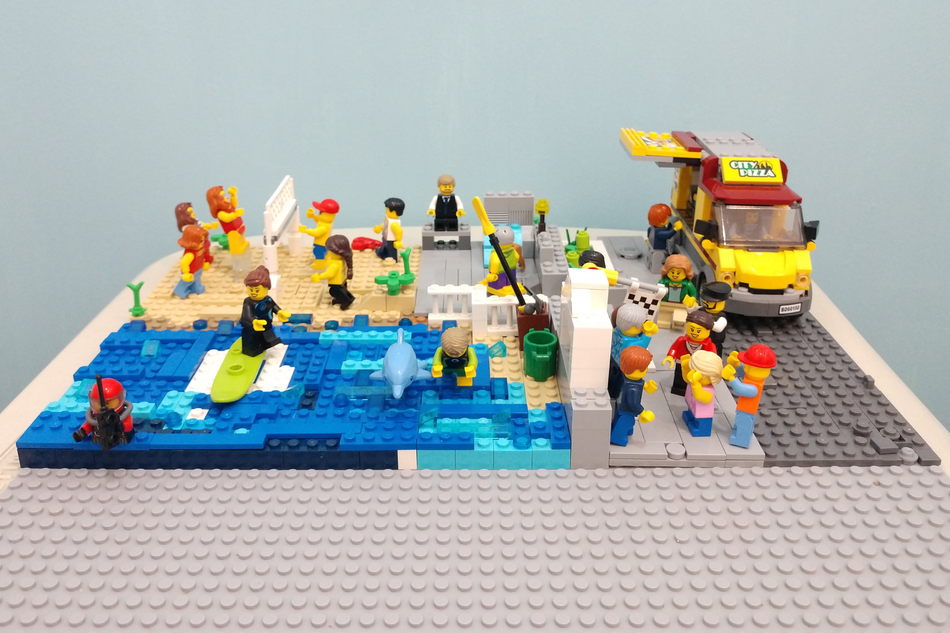 Lego store beach ideas