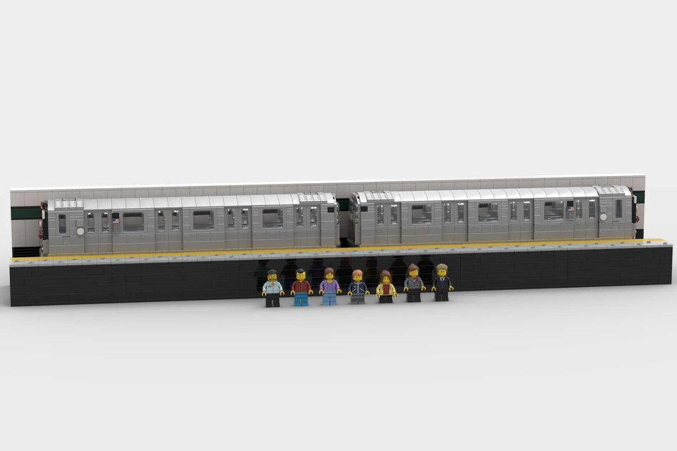 Lego subway train set on sale