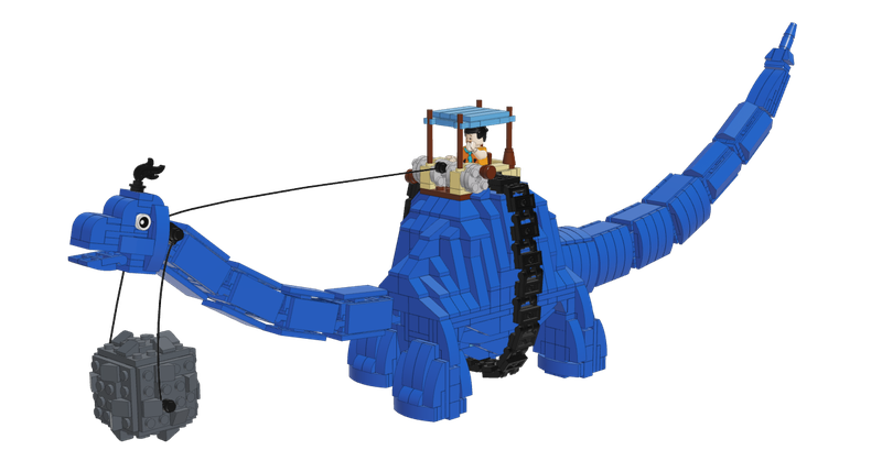 lego flintstones dino