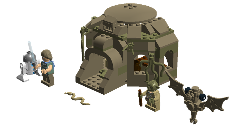 lego yoda's hut moc