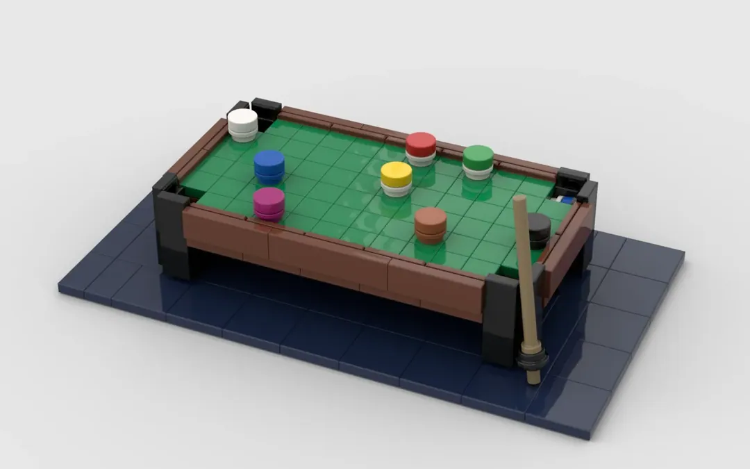 Lego snooker sales table