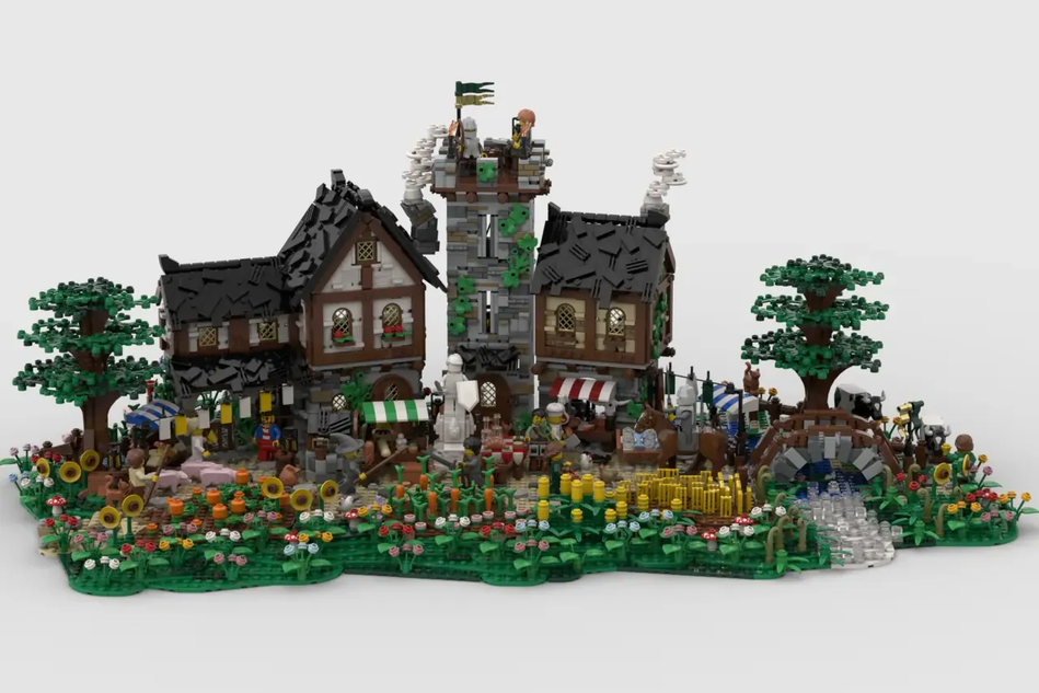 LEGO Ideas: Medieval Market Raggiunge 10.000 Sostenitori - Mattonito