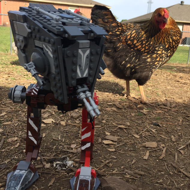 LEGO IDEAS Star Wars Toy Photography Chicken Walker