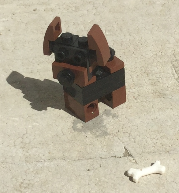 Lego discount boxer dog