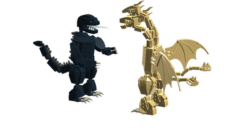 Lego Ideas Godzilla Vs King Ghidorah