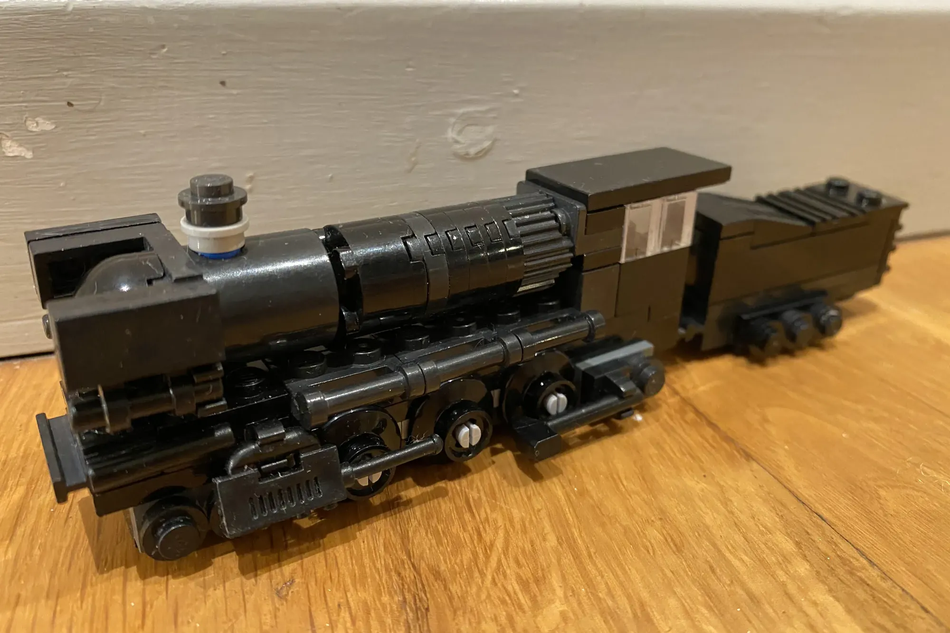 Tiny best sale lego train