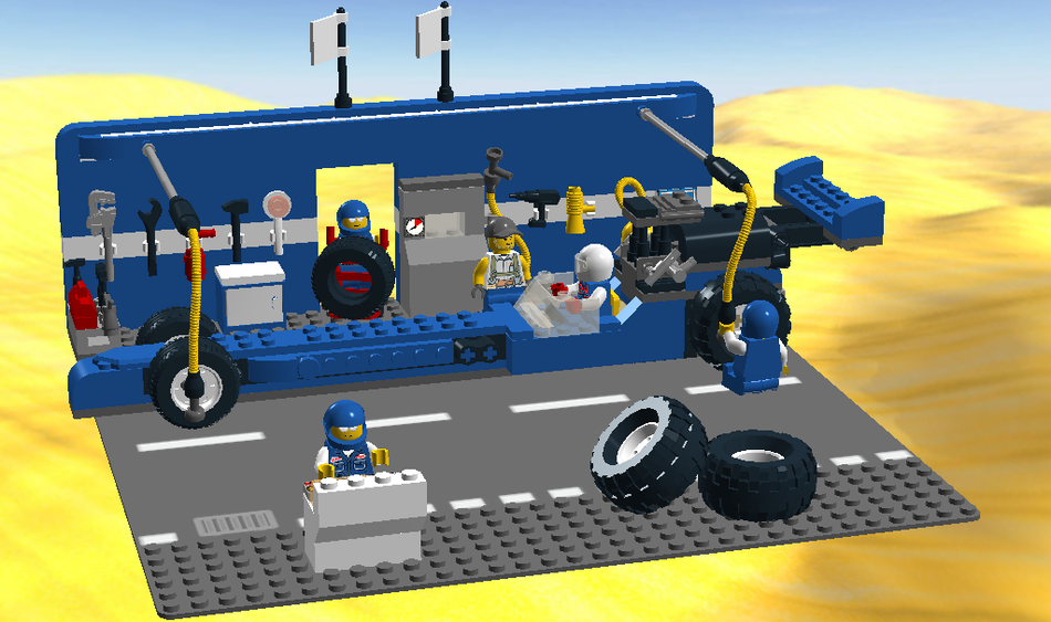 Pit stop best sale lego forza