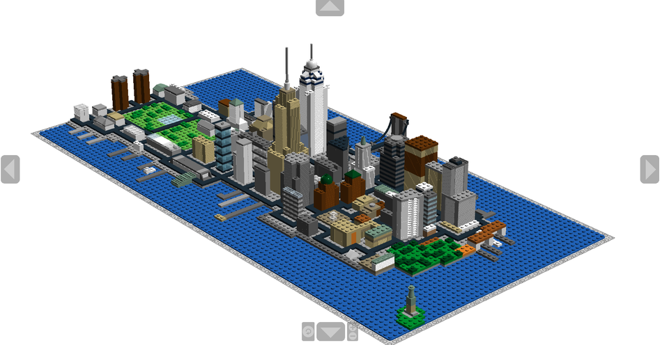 Lego model of manhattan new arrivals